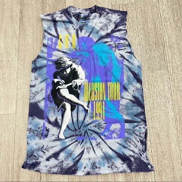 NWT G.N.R. 1991 Tour Boyfriend Sleeveless Tee - Picture 2 of 4